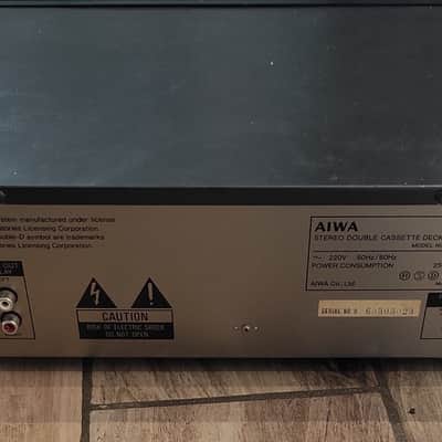 Aiwa  WX220 - double tape deck with double speed - partially tested Bild 2