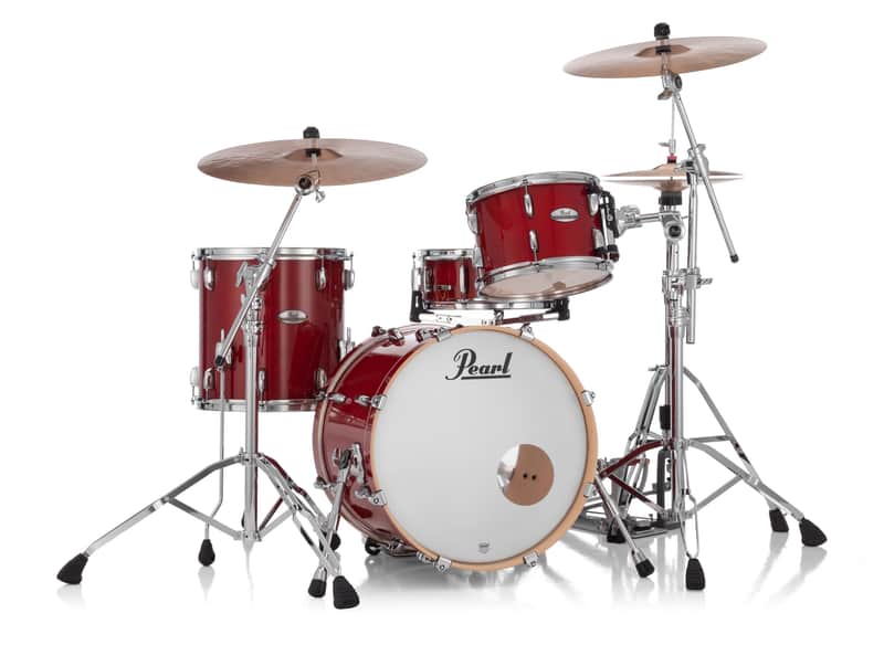 Pearl PMX Professional Series 3-Piece Drum Shell Pack (20x14, 14x14, 12x8) Sequoia Red image 1