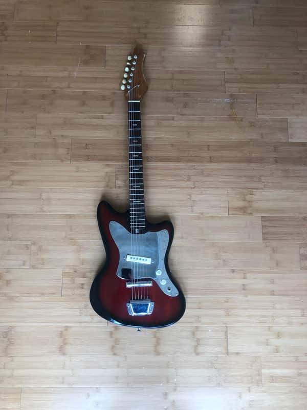 Teisco Bobcat 60's Red image 1