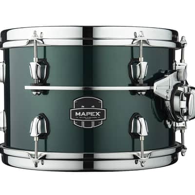 Mapex Saturn Evolution 8x7" Brunswick Green Lacquer w/Chrome Hardware Drum Rack Tom Tom Maple-Walnut | NEW | WorldShip | Authorized Dealer image 1
