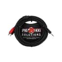 Pig Hog PB-S3R10 10' 3.5mm to Dual RCA Male Stereo Breakout Cable,