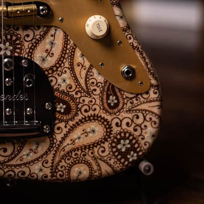 Fender Custom Shop Ron Thorn Masterbuilt Jazzmaster Electric Guitar - Melvina Lace NAMM Guitar 2021 image 7