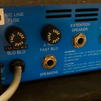 SWR Baby Blue-Electric Blue Bass Amp-Head (Baby Blue II) 90s Excellent image 14