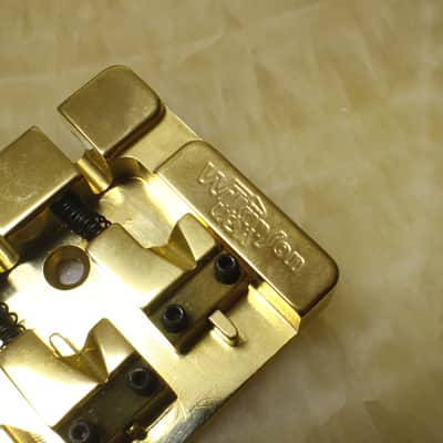 *RARE* Wilkinson USA WBBO-5 - Gold 5 strings bass bridge image 3