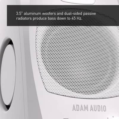 Adam  Audio D3V Active Desktop Monitoring System (White) image 7