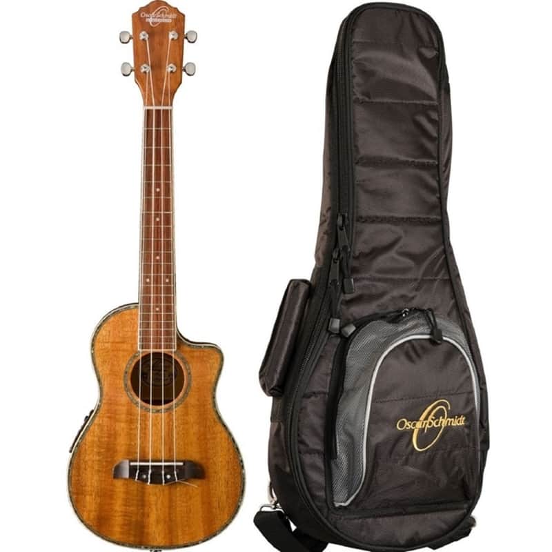 Oscar Schmidt Tenor Uke Cutway W/Eq OU6LCEK image 1