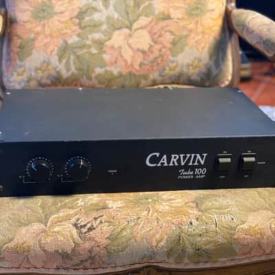 Carvin TUBE 100 Stereo Power Amp Black image 1
