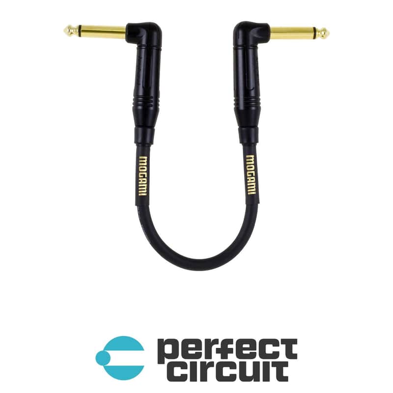 Mogami Gold Instrument 0.5-RR Right Angle Cable - 0.5FT image 1