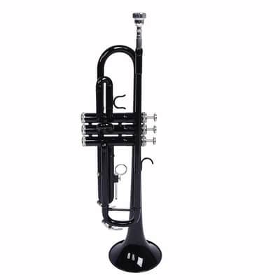 School Student Black Bb Beginner Trumpet + Case + Gloves Mouthpiece With Case image 5