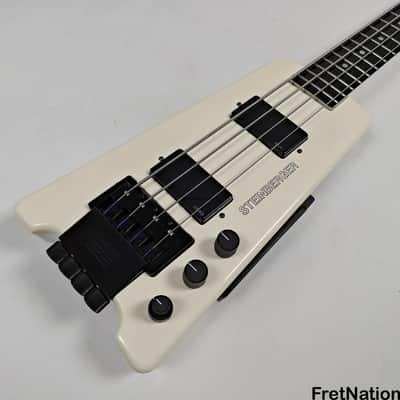Steinberger XL-2 White Headless 1985 4-String Bass - 8.72lbs #3554 image 3