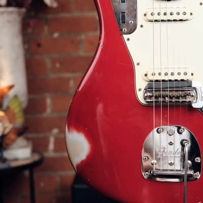 1964 Fender Jaguar - Candy Apple Red with Matching Headstock! image 8