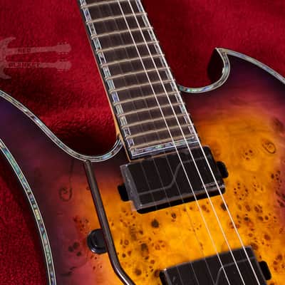 B.C. Rich Mockingbird Extreme Exotic with Floyd Rose Left Hand EXMGFRPHLH 2020 Purple Haze image 5
