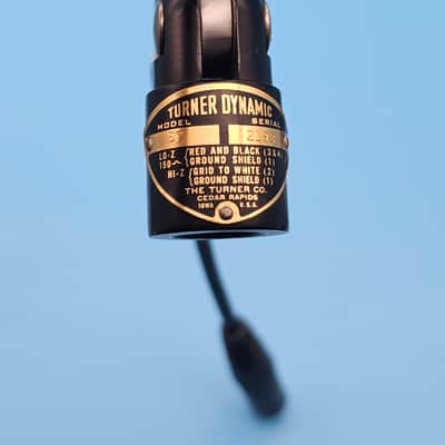 ☆Rare Vintage 1950s Turner Model 57 Dynamic Microphone w/ 4 Pin Female XLR Adapter Cable - Electro-Voice 654 S57 image 7