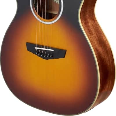D'Angelico Excel Tammany OM Acoustic-electric Guitar - Vintage Sunset Finish image 5