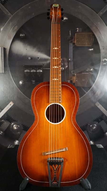 Vintage Regal Parlor Acoustic w/ Chipboard Case image 1