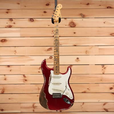 Fender Custom Shop Limited Andy Hicks Masterbuilt 1958 Stratocaster Heavy Relic - Poison Apple Red-AH0266 image 4