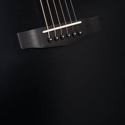 Cort CORE-MC Ovangkol Acoustic-Electric Guitar w/Gig-bag. Black Top Semi Gloss DIRECT SHIP image 5