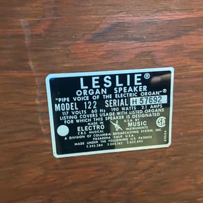 Hammond B3 Organ with Leslie Model 122- 1973....Owned by Ken Nordine image 5