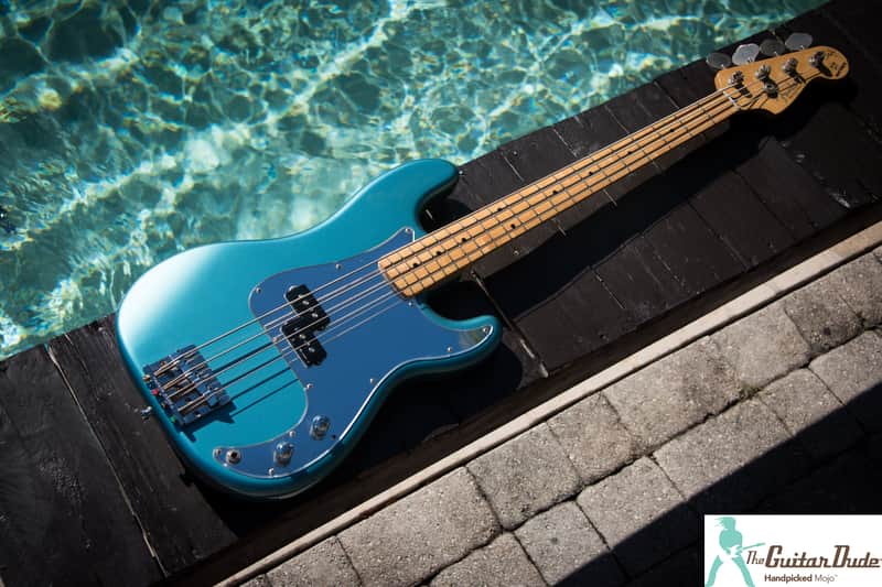 First Gen Fender Precision Bass PB-110SH  - Steve Harris P Bass from Iron Maiden - Lake Placid Blue - Crafted in Japan CIJ image 1