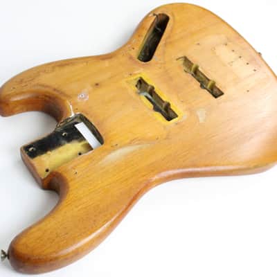 1965 Vintage Fender Jazz Bass Body L-Series Natural ~LIGHT WEIGHT~ USA 1960s Pre-CBS image 8