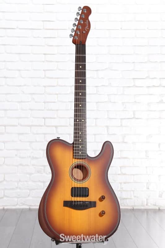 Fender Acoustasonic Standard Telecaster Acoustic-electric Guitar - Honey Burst (AsTeleSHBd2)