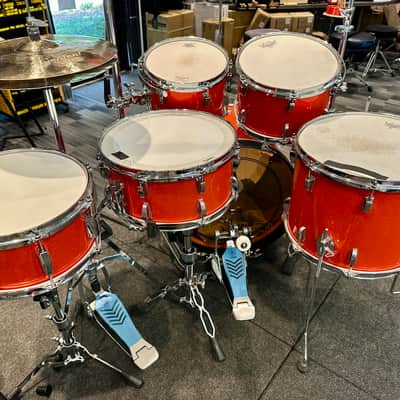 Montineri Ludwig Resto-Mod 6-Piece Drum Kit 2025 - Tangerine Glitter image 7