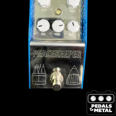 ThorpyFX Peacekeeper V1 Low-Gain Overdrive 2010s - Silver/Blue/White - X21850 image 4