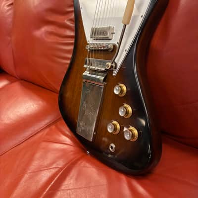 2024 Gibson Custom Shop '65 Non-Reverse Firebird V Reissue with Maestro Vibrola Vintage Sunburst VOS image 7