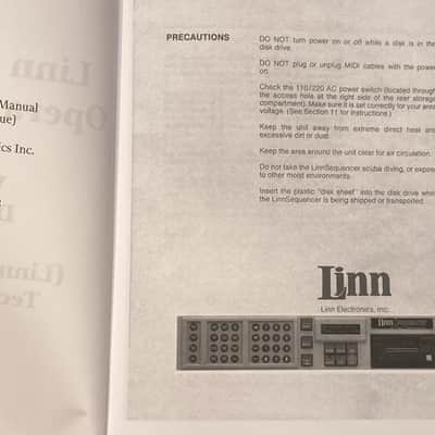 Linn Sequencer Owners Manual image 4