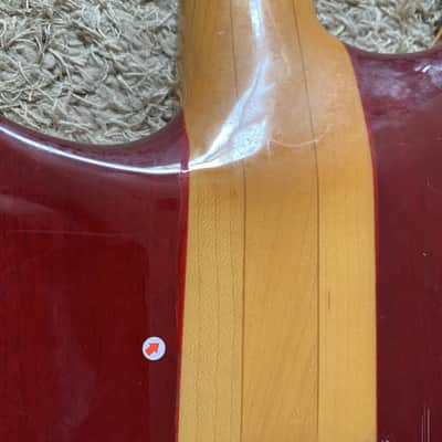SSS Tiger Maple Top Cherry Burst Guitar Mahogany Body, Maple Neck image 14