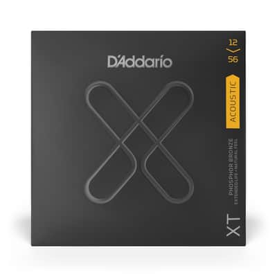 D'Addario Guitar Strings Extended Life Phosphor Bronze Light 12-56 image 1