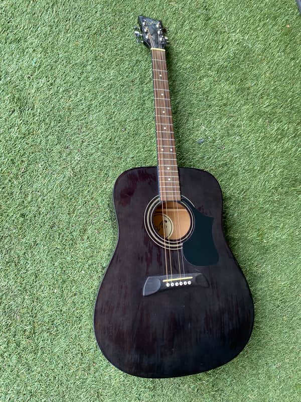 First Act  MG402 - Black Full Size Acoustic Dreadnought Guitar Rare image 1