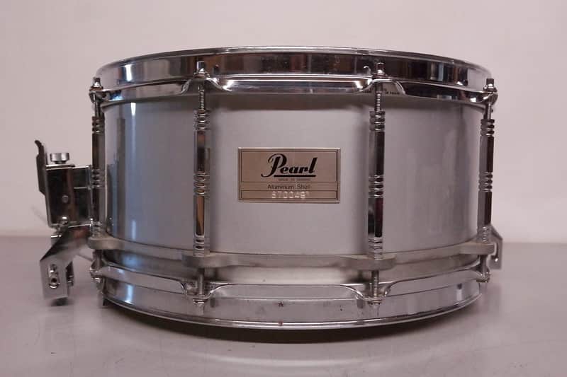 Pearl AL-814D Free-Floating Aluminum 14x6.5" Snare Drum (1st Gen) 1990 - 1991 image 1