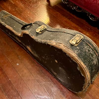 Ess & Ess Vintage Guitar Case 1950s - Black and Gold image 8