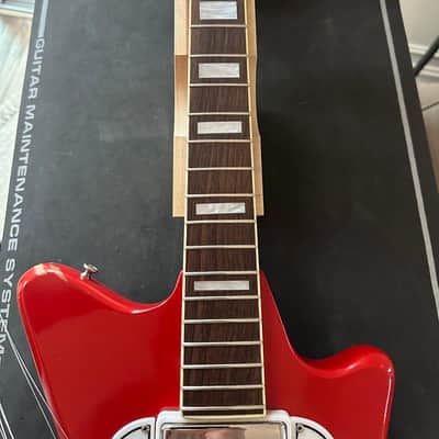 RARE! 1964 Airline “JB Hutto” Wood Body Jack White / Jetsons Guitar (Supro Valco) w/ OHSC image 20