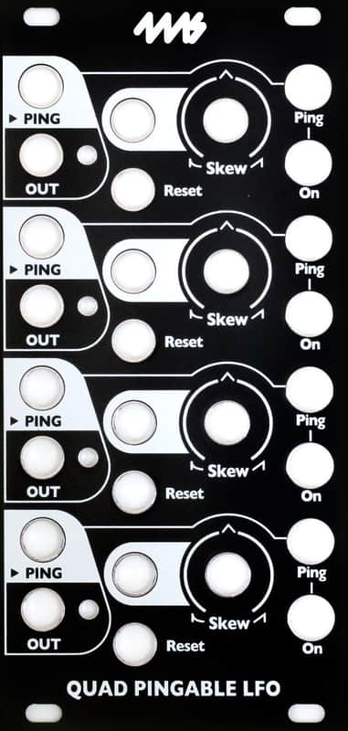 4MS BLACK FACEPLATES-QPLFO : BRAND NEW :  [DETROIT MODULAR] image 1