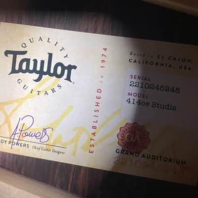 NEW! Taylor 414ce Studio Acoustic-Electric Guitar - Natural - 4.8lbs - Authorized Dealer - G06255 image 4