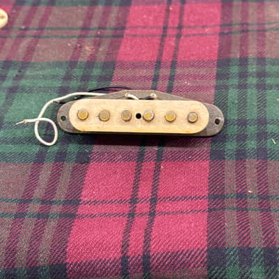 Fender Reissue 1957/1962 Grey Bobbin Stratocaster Pickup 1982 - Aged White image 2