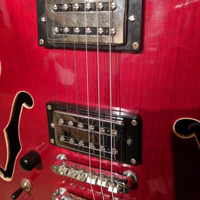 Samick Artist Series - SAN-450 - 335 copy - Lefty conversion 90s red image 4