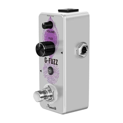 Amuzik G-Fuzz Effect Pedal Analog Vintage Germanium Fuzz Effect Pedal 4 Guitar / Bass True Bypass image 3