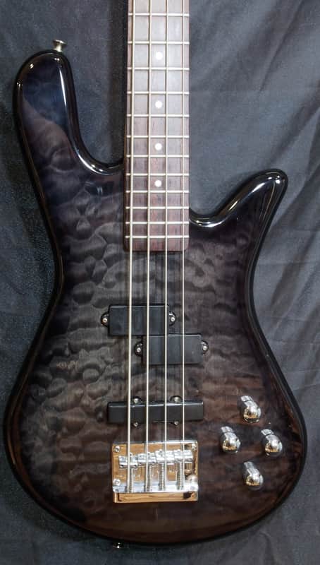 Spector Legend 4 standard quilt top gloss bass guitar with gig bag, great player! image 1