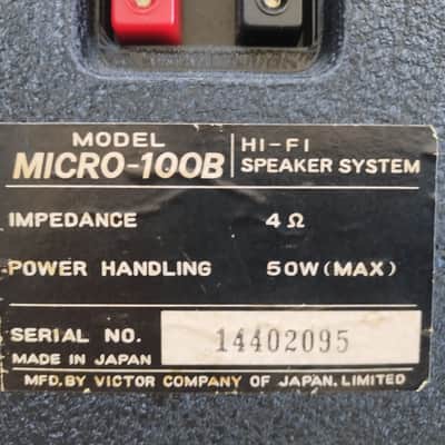 JVC Micro 100-B Victor Of Japan Vintage speaker image 4