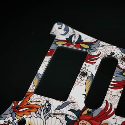 Folk Flowers / Ibanez Pickguard / RG350 / JEMJR / Graphic / Stormguitar image 7