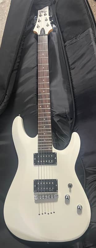 Schecter C-6 Deluxe 2002 - Satin White image 1