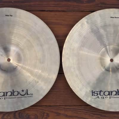 USED Istanbul Agop Traditional 16" Medium Hi-Hat Cymbals (Pair) image 2