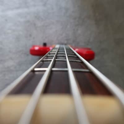 Vintage 1980s BC Rich Eagle Bass NJ Series Red Clean Solid Sound Of Thunder image 11