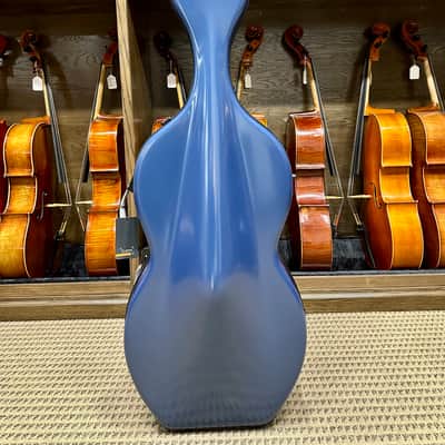 Bam 'Hightech Shamrock' 4/4 Cello Case w/ Wheels in Azure Blue image 1