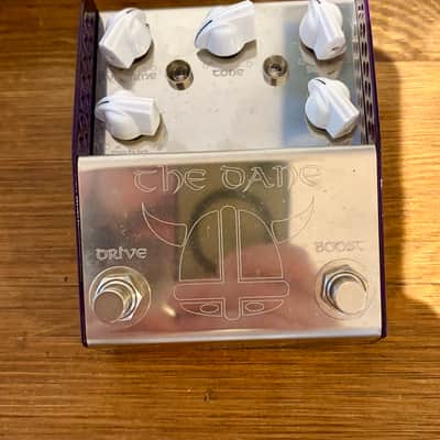 ThorpyFX The Dane Peter Honore Signature Overdrive / Boost 2010s - Silver / Purple image 3