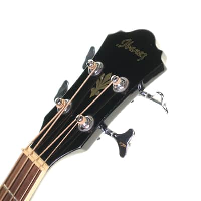 Ibanez AEB8EBK Electro-Acoustic Bass Guitar, Black image 6