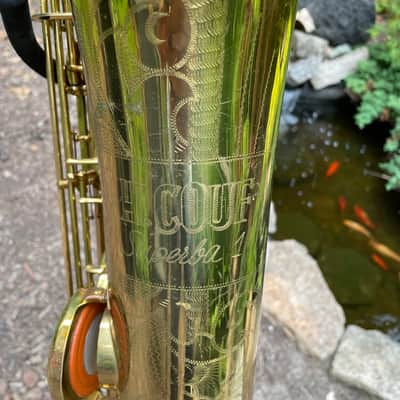 Couf Superba 1 low A bari sax w/ new case image 2